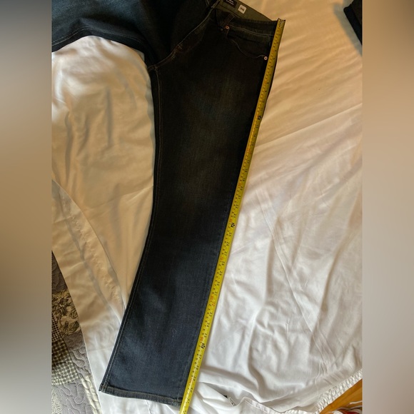 VOLCOM dark blue modern fit slim straight leg stretchy Jeans size 36x 32 - Picture 10 of 14